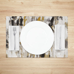 Lofaris Abstract Camouflage Marble Retro Set Of 4 Placemats