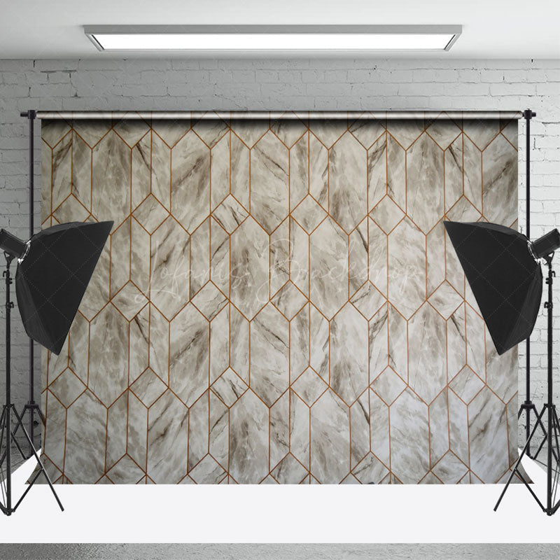 Lofaris Abstract Grey Marble Texture Photo Booth Backdrop