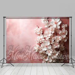 Lofaris Abstract Painted Wall Pink Blossom Fine Art Backdrop