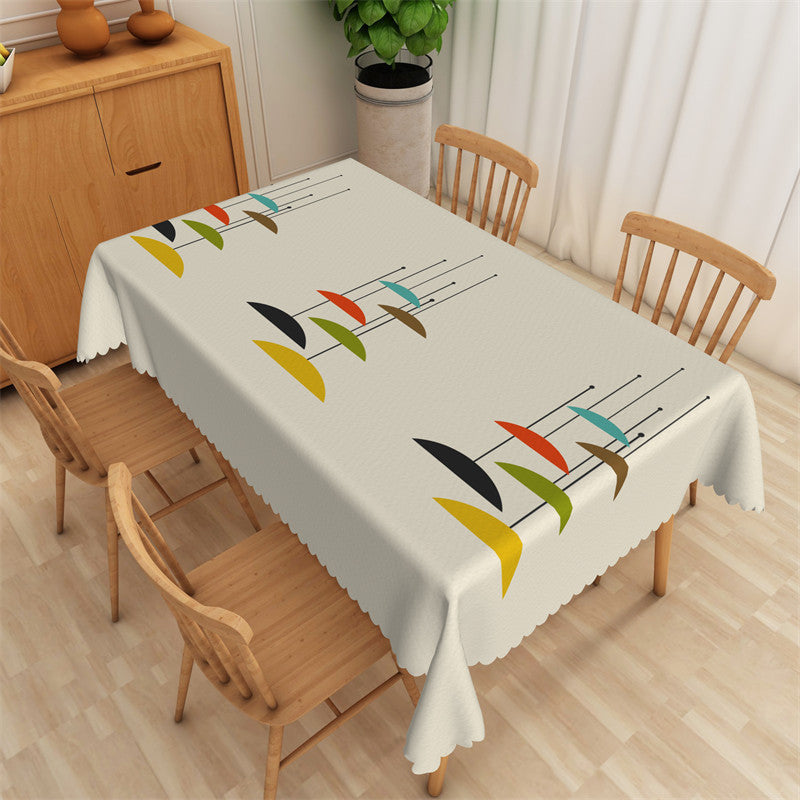 Lofaris Abstract Pattern Modern Art Rectangle Tablecloth