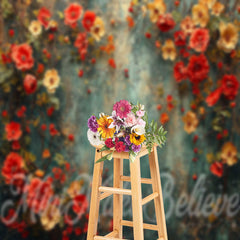 Lofaris Abstract Texture Wall Flowers Photography Backdrop