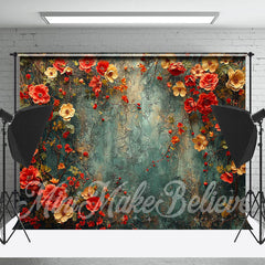 Lofaris Abstract Texture Wall Flowers Photography Backdrop