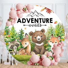 Lofaris Adventure Awaits Animals Safari Birthday Backdrop