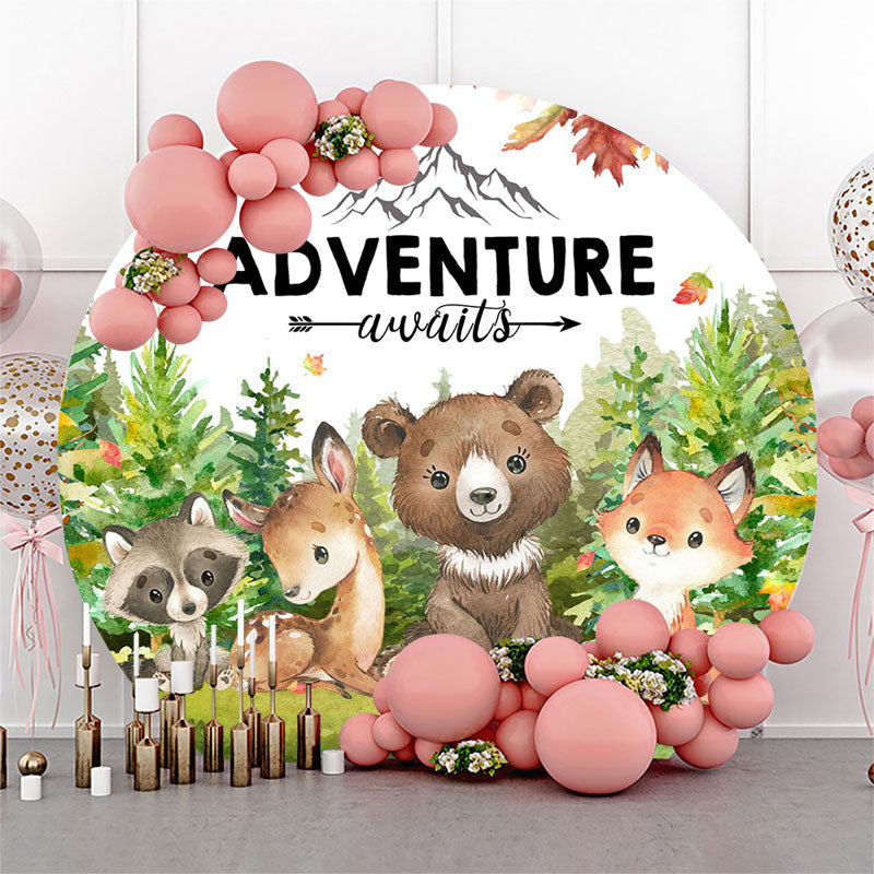 Lofaris Adventure Awaits Animals Safari Birthday Backdrop