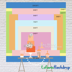 Lofaris Adventure Awaits Watercolor Forest Birthday Backdrop