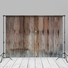 Lofaris Aged Rustic Dark Brown Wood Photography Backdrop