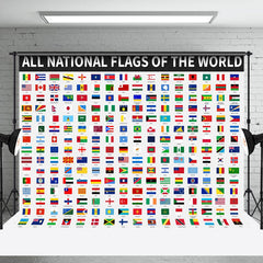 Lofaris All National Flags Of The World Backdrop For Party