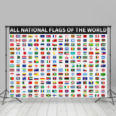 Lofaris All National Flags Of The World Backdrop For Party