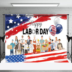 Lofaris All Working People Celebrate Labor Day Holiday Backdrop