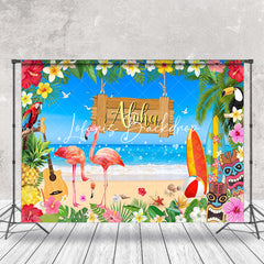 Lofaris Aloha Flamingo Floral Luca Summer Photography Backdrop