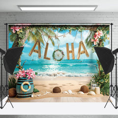 Lofaris Aloha Sandy Beach Summer Backdrop For Photography