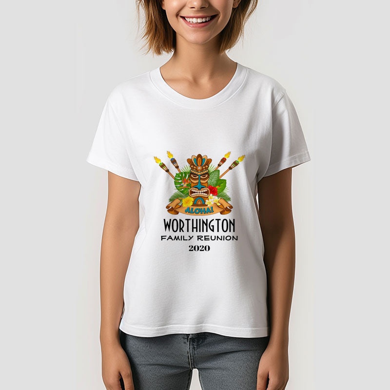 Lofaris Aloha Summer Family Reunion Custom T-Shirt