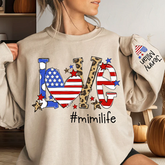 Lofaris America Flag Love Mimi Life And Kids CTH01 Sweatshirt