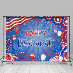 Lofaris American National Flag Star Retirement Backdrop