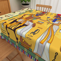 Lofaris Ancient Egyptian Pharaoh Murals Culture Tablecloth