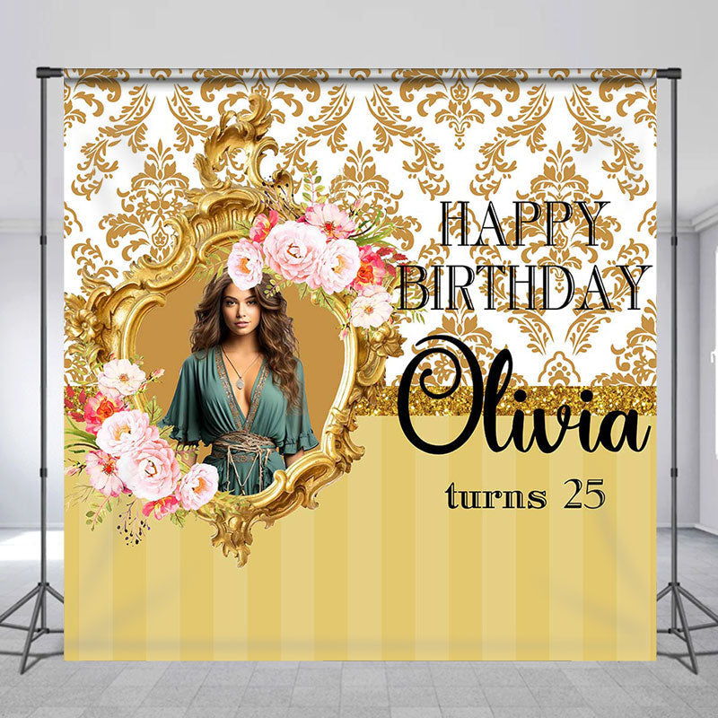 Lofaris Antique Victorian Custom Photo Birthday Backdrop