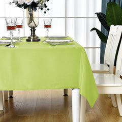 Lofaris Apple Green 150 GSM Polyester Rectangle Tablecloth