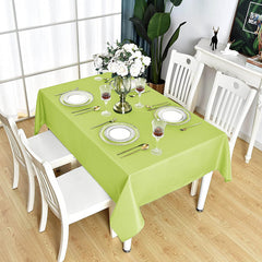 Lofaris Apple Green 150 GSM Polyester Rectangle Tablecloth