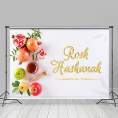 Lofaris Apple Pomegranate Honey Happy Rosh Hashanah Backdrop