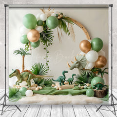 Lofaris Arch Balloon Jungle Dinosaur Safari Photo Backdrop