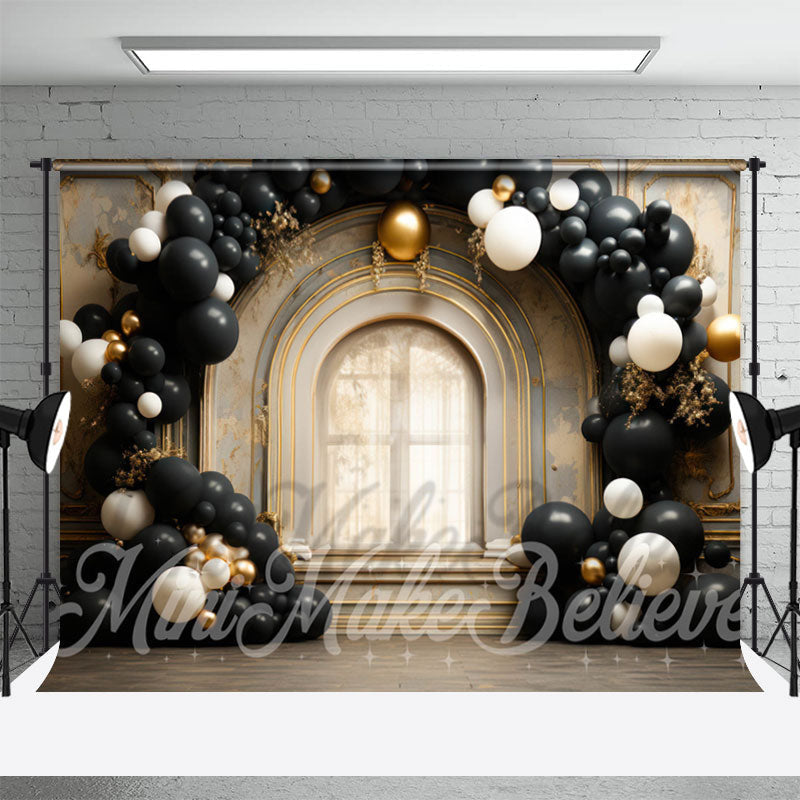 Lofaris Arched Door Balloons birthday cake smash backdrops