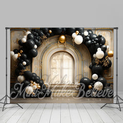 Lofaris Arched Door Balloons birthday cake smash backdrops