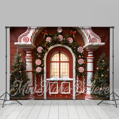 Lofaris Arched Door Tree Photography Christmas Backdrop