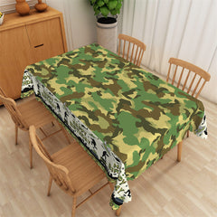 Lofaris Army Green Soldier Pattern Rectangle Tablecloth