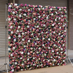 Lofaris Artificial Colorful Flower Wall Backdrop For Garden