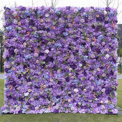 Lofaris Artificial Wall Plant Purple Floral Party Decor