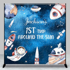 Lofaris Astronaut Universe Trip Custom Baby Shower Backdrop