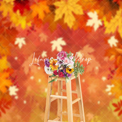 Lofaris Autumn Falling Maple Leaf Thanksgiving Day Backdrop