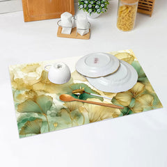 Lofaris Autumn Ginkgo Biloba Set Of 4 Placemats For Dining