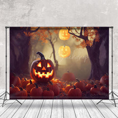 Lofaris Autumn Pumpkin Harvest Fallen Leaves Photo Backdrop