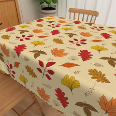 Lofaris Autumn Retro Marple Leaves Decorative Tablecloth