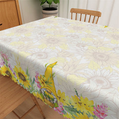 Lofaris Autumn Sunflower Thanksgiving Rectangle Tablecloth