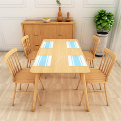 Lofaris Baby Blue White Simple Dining Set Of 4 Placemats