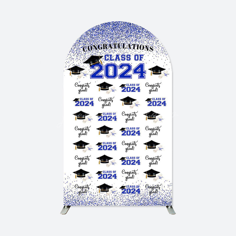 Lofaris Bachelor Cap Step And Repeat Graduation Arch Backdrop