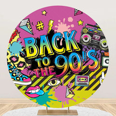 Lofaris Back To The 90s Funny Disco Musical Party Backdrop