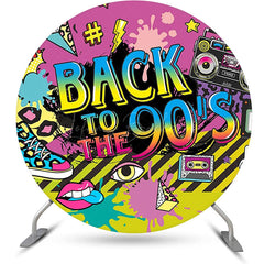 Lofaris Back To The 90s Funny Disco Musical Party Backdrop