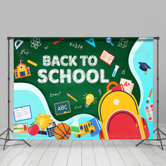 Lofaris Bag Books Pencil Basketball Back To School Backdrop