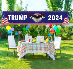 Lofaris Bald Eagle Trump Mega 2024 Election Garden Banner