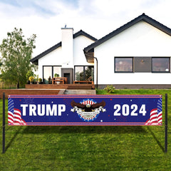 Lofaris Bald Eagle Trump Mega 2024 Election Garden Banner