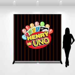 Lofaris Balloon Uno Card Games Personalized Party Backdrop