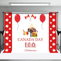 Lofaris Balloons Bbq Celebration Happy Canada Day Backdrop