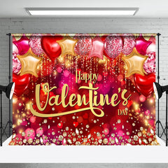 Lofaris Balloons Diamond Bokeh Happy Valentines Day Backdrop