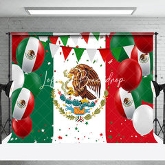 Lofaris Balloons Star Mexican Flag Independence Day Backdrop