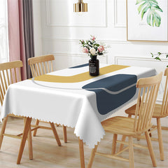 Lofaris Bar Color Block Modern Artistic Rectangle Tablecloth