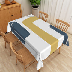 Lofaris Bar Color Block Modern Artistic Rectangle Tablecloth