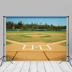 Lofaris Baseball Park Blue Sky Sports Photography Backdrop